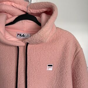 💗 Fila Josephine Crop Sherpa Hoodie – Size XXL 💗